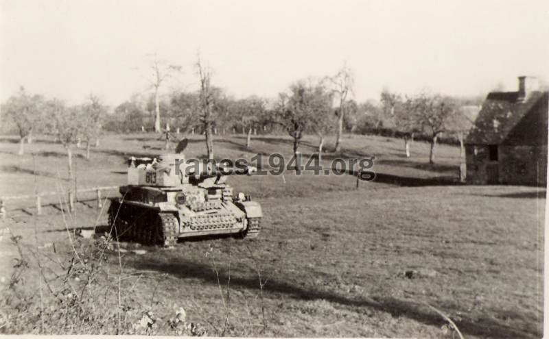 Panzer IV près de la ferme Blondel